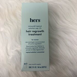 New hers 2% Minoxidil Solution for Hair Regrowth 1 Month Supply New in Box